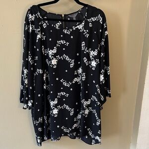Mix by 41 Hawthorn Black and White Floral Blouse